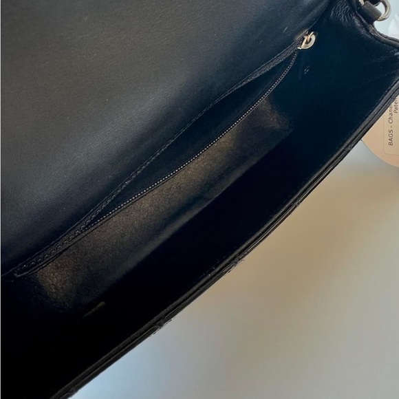 Chanel cf mini rectangle flap bag patent black - Picture 9 of 10